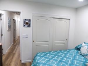 2-track, 2-panel Closet Doors with Continental designs